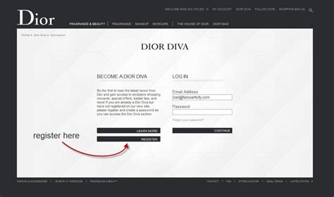 dior diva rewards|Dior my account.